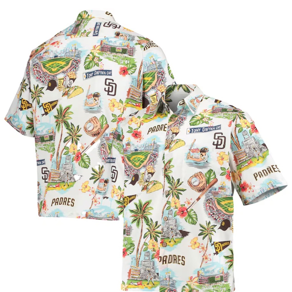 Reyn Spooner Padres 2023 Floral Hawaiian Shirt
